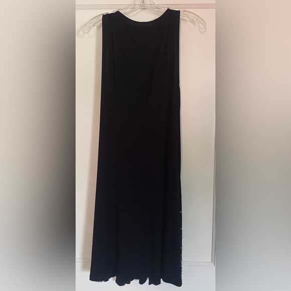Black cocktail dress with pearl and crystal details. New with tags! XL - Picture 5 of 6